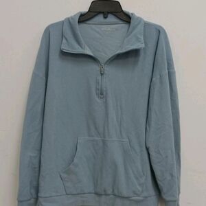 Marc New York Women's Blue Half-Zip Sweatshirt